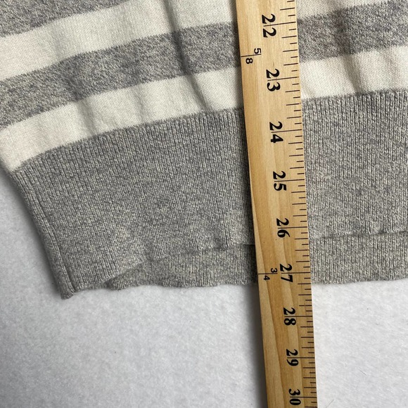Banana Republic‎ Men's Size M Long Sleeve Stripped Crewneck Pullover Sweater - Picture 3 of 6